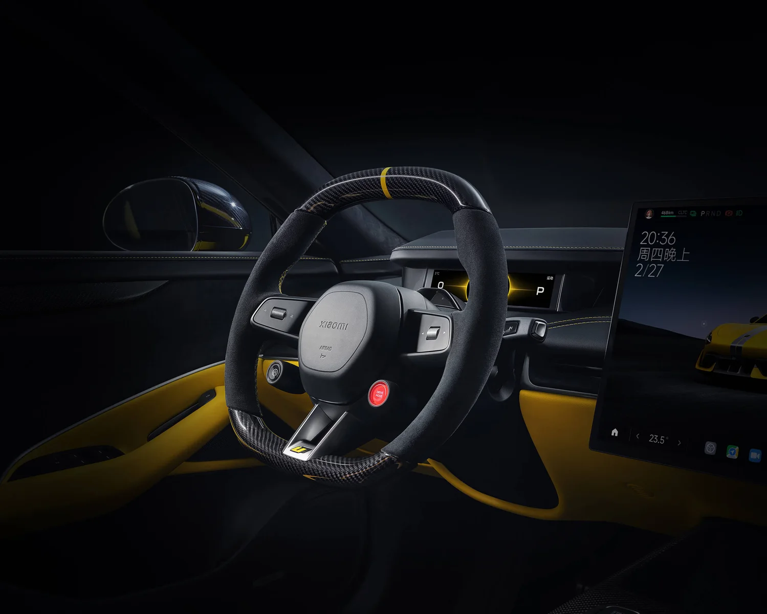 Xiaomi SU7 Ultra · Carbon-fibre steering wheel · view 2