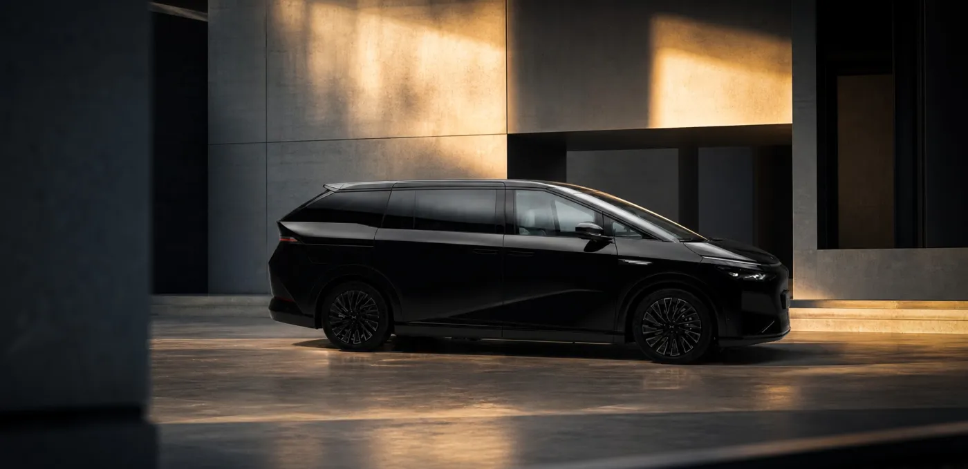 XPENG X9 · Side profile · view 3